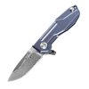 Titanium Damascus Pocket Knife