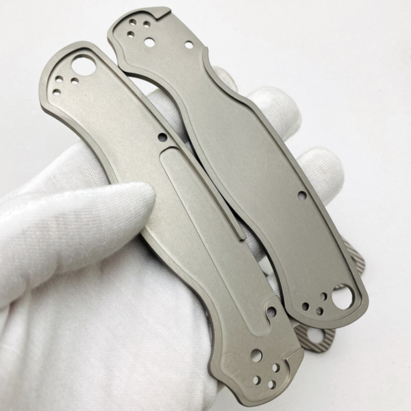 titanium scales for spyderco paramilitary knife
