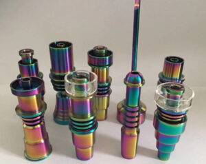 titanium dab nails rainbow anodizing