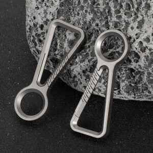 titanium multifunctional car key simple key ring pendant outdoor climbing button