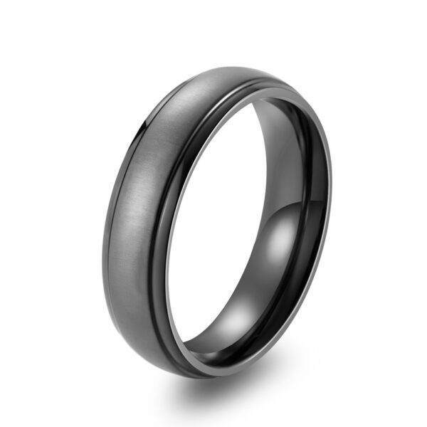 dark gray anodized titaniu ring for men, ladies