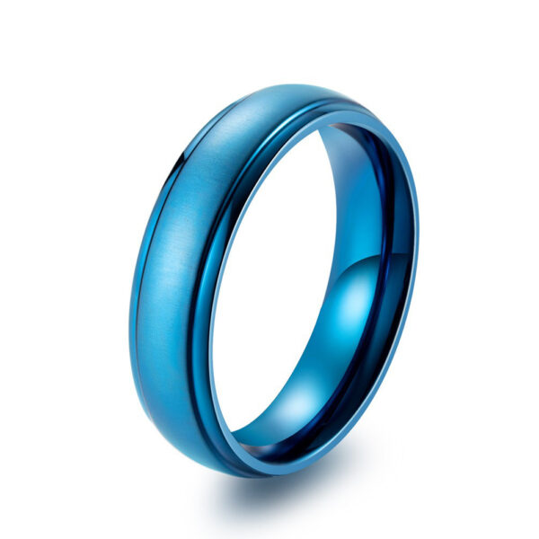 pure titanium ring blue anodizing