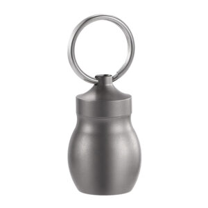 titanium gourd waterproof pill container with hand strap