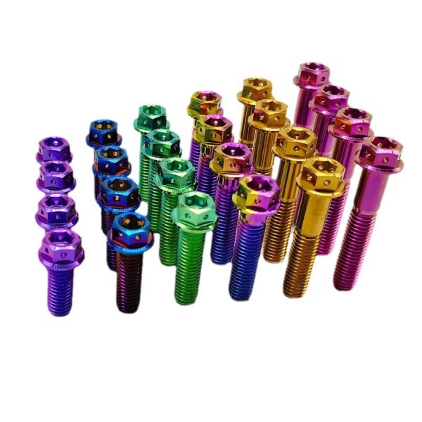 titanium gr5 flanged hex bolts