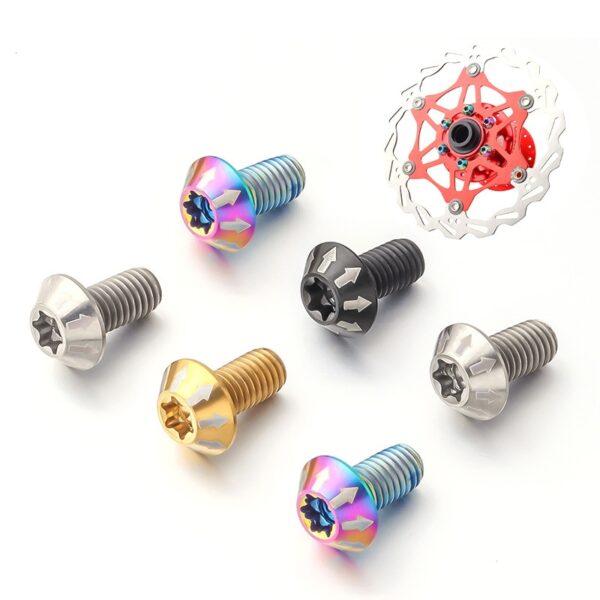 titanium motorcycle brake disc bolt screw