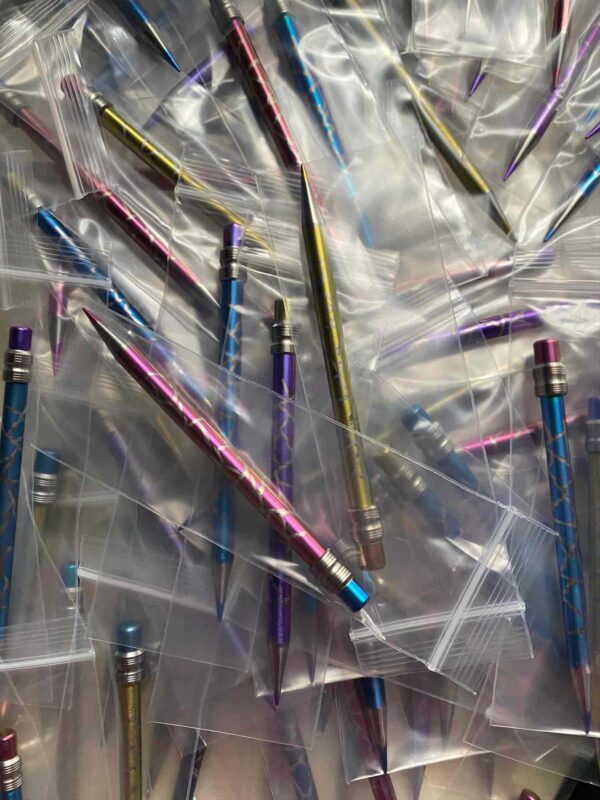 titanium pencil dabber tool anodizing in colors