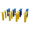 titanium screws countersunk flat head hexagon socket gold anodizing
